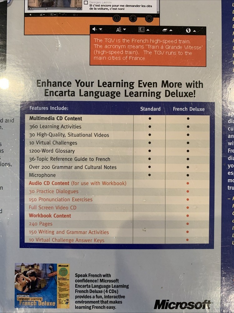 Microsoft Encarta Language Learning: French Deluxe [CD-ROM]