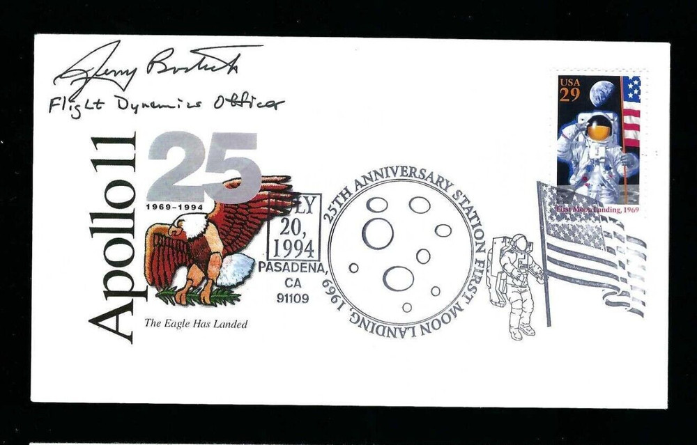 Jerry Bostick signed cover NASA Flight Dynamics Officer