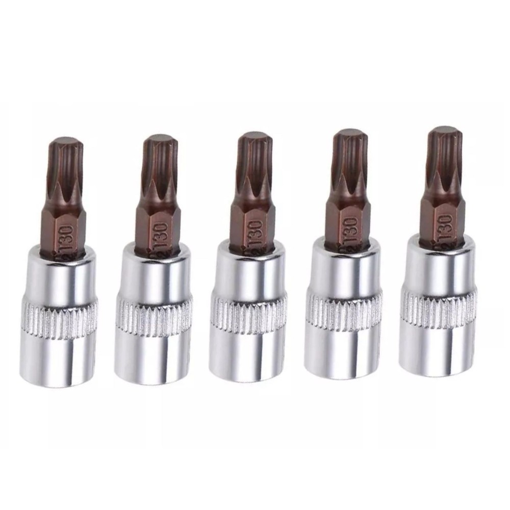 5pcs T30 Torx Bit Socket 35mm / 1.38 inch Length Universal DIY Hand Work Tool
