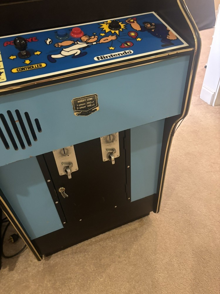 POPEYE ARCADE MACHINE by NINTENDO 1982 - original cabinet.