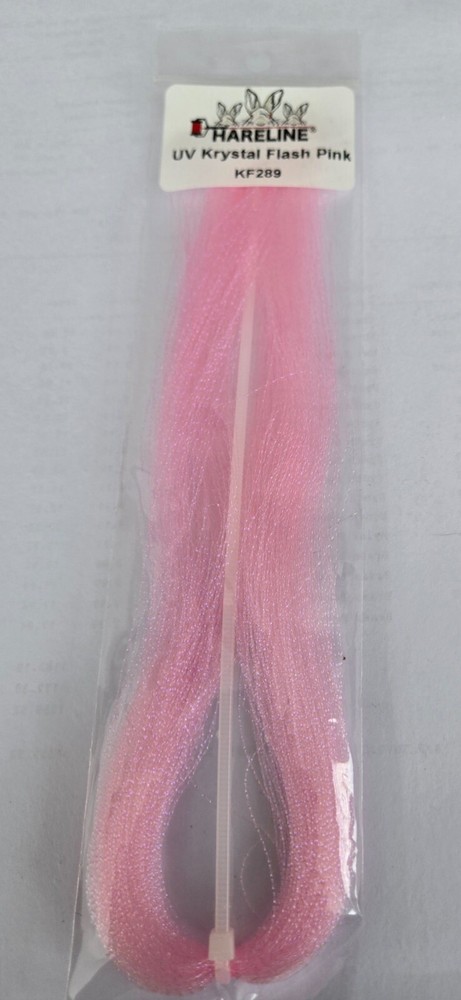 Hareline Krystal Flash  " UV Pink  " # KF289