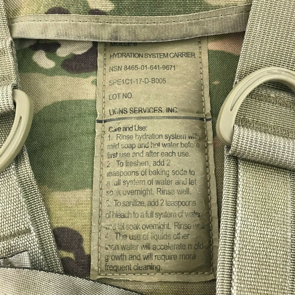 USGI OCP Multicam Molle II Hydration System Carrier PACK ONLY VGC