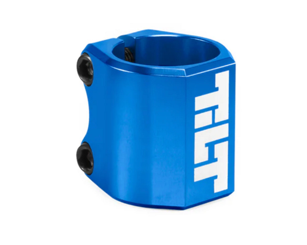 TILT CLASSIC DOUBLE SCOOTER CLAMP - DOUBLE CLAMP - BLUE