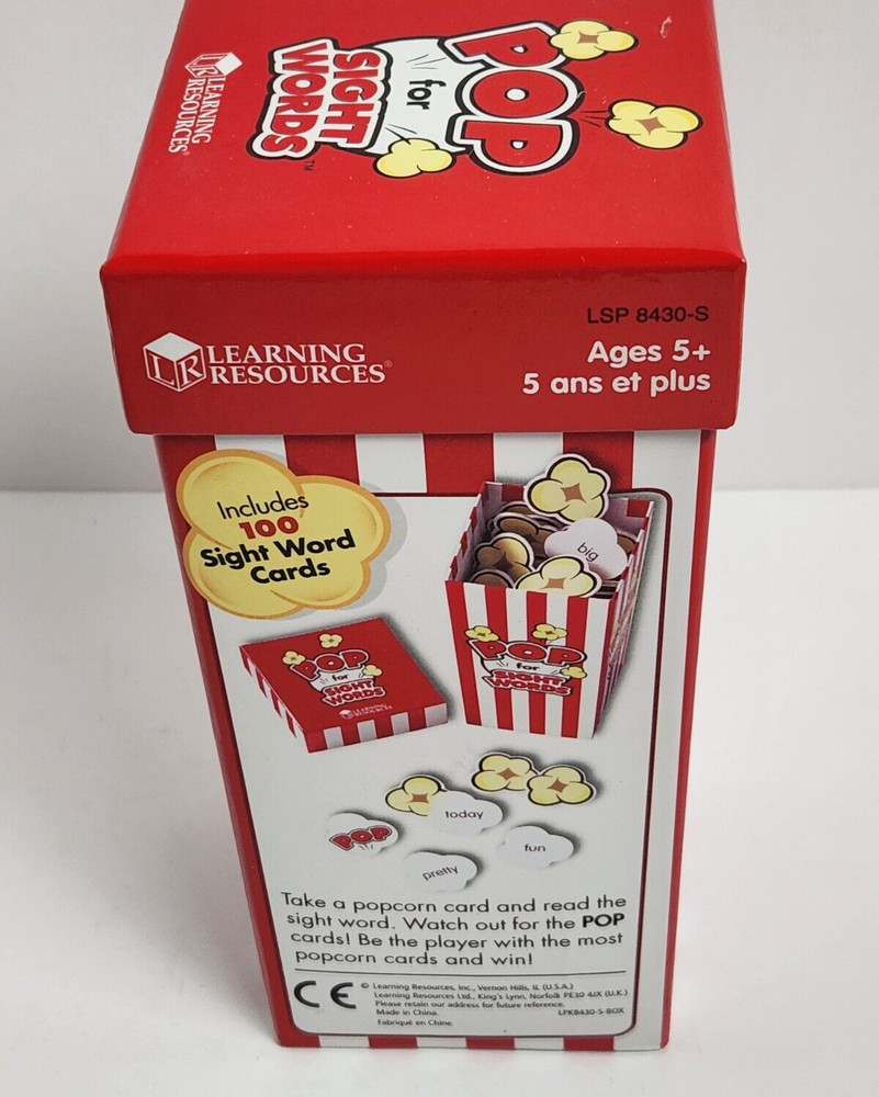 Learning Resources - POP For Sight Words Game Ages 5+ For 2 to 4 players