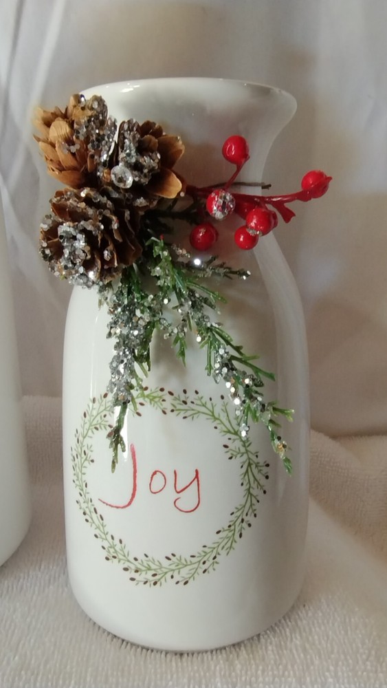 National Tree Company 3 Piece Ceramic Bottle Vases