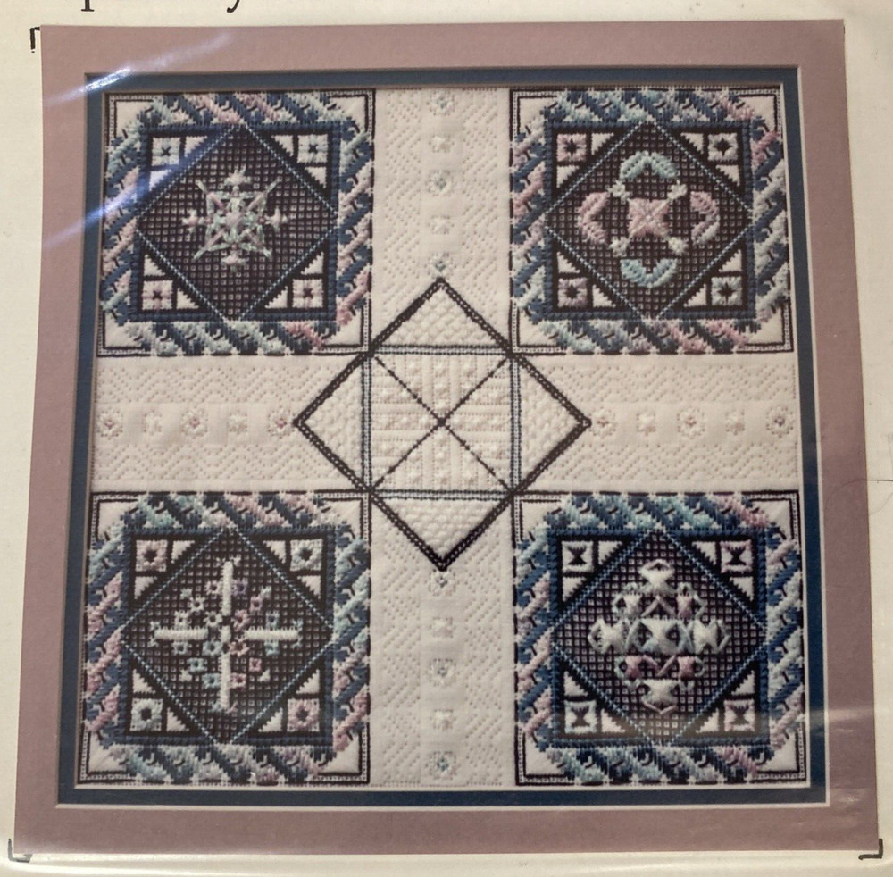 Rare Rainbow Gallery Snowflake Pattern Quartet Needlepoint 93' pattern only