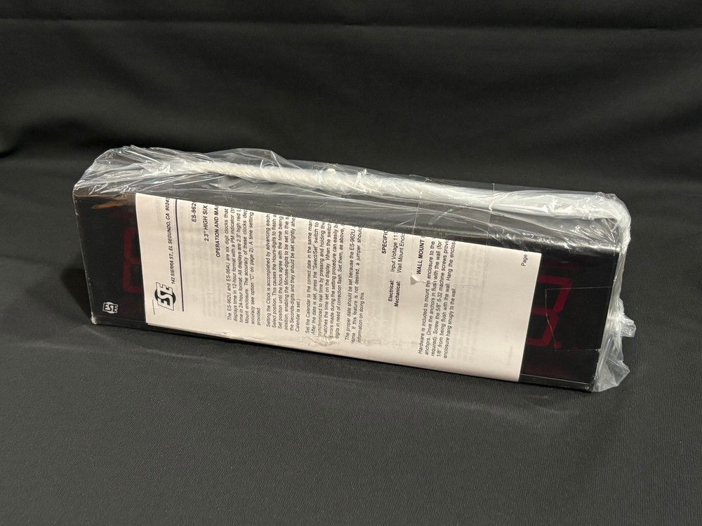 ESE ES-962U Stand Alone Clock RED