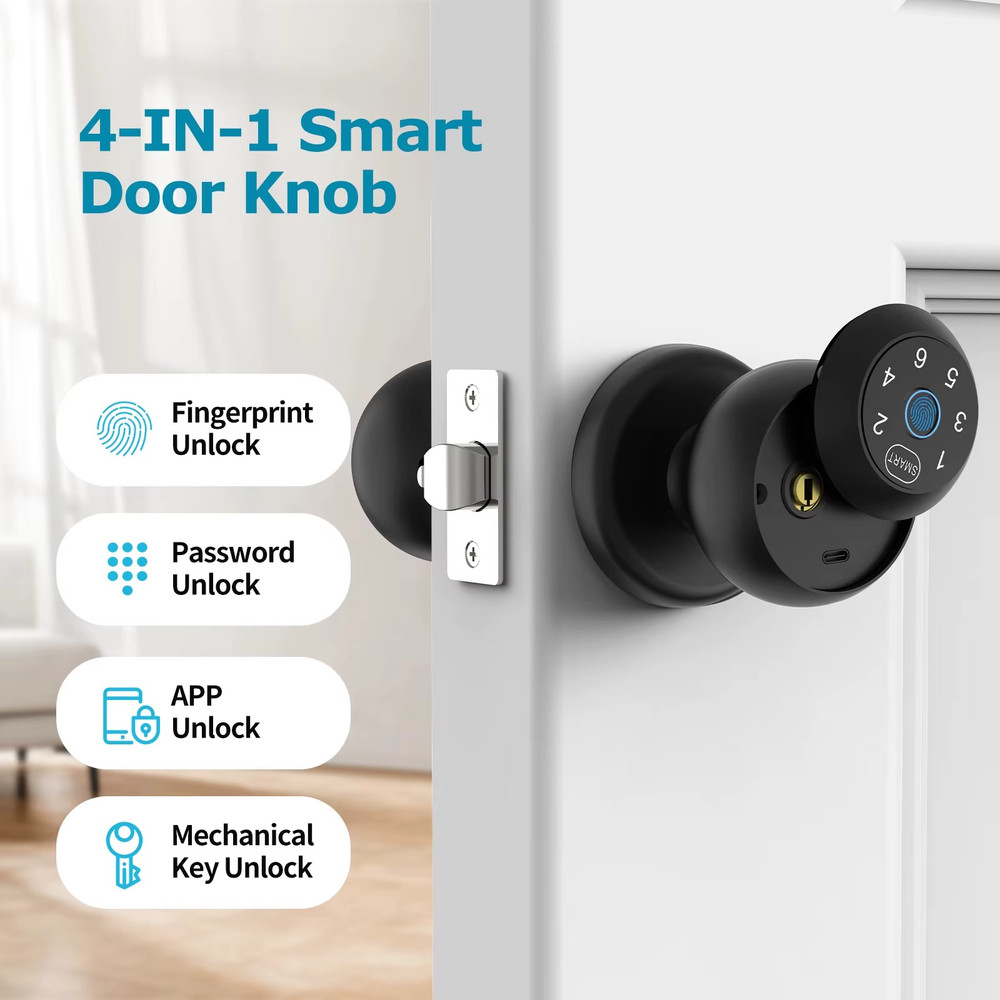 Viladepot Smart Lock Fingerprint Door Lock App Control Passcode Unlock Electroni
