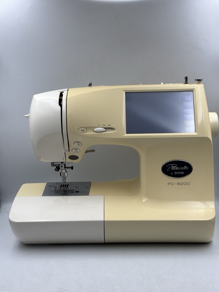 Brother Pacesetter Sewing Embroidery Machine Pc-8200 Case & Accessories Tested