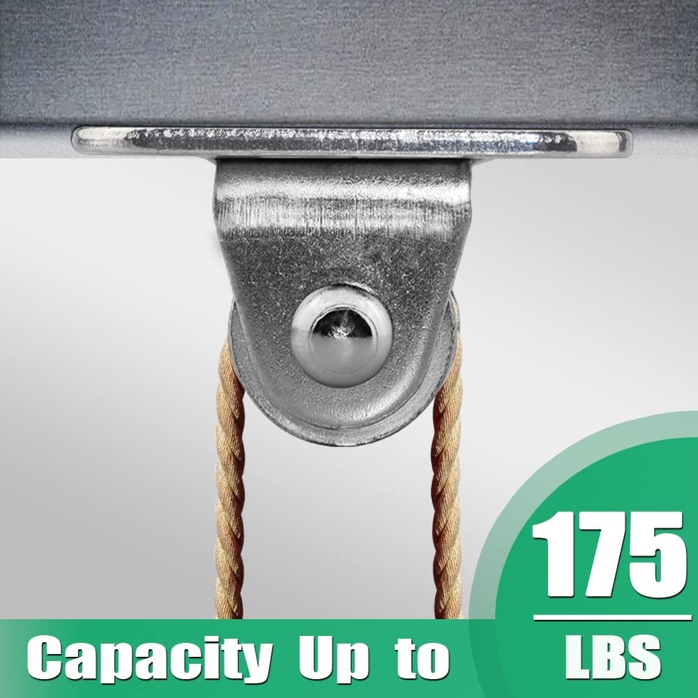 Small Pulley Block Silent Wall Ceiling Mount Pulley with Bearing Fixed Pulleys W