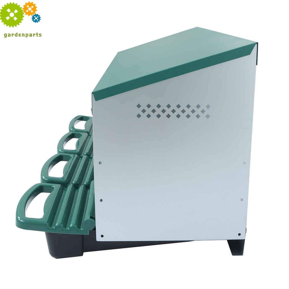 High Quality Metal Chicken Nesting Boxes Chicken Egg Laying Box 4 Hole W/ Perch