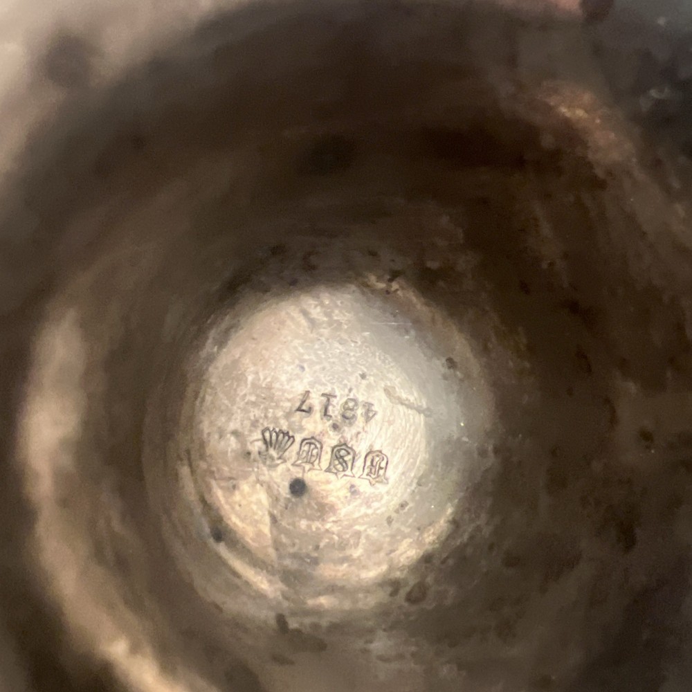 Trophy Cup Figural Silver 1900s H-10”