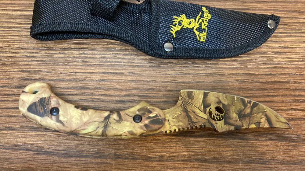 Elk Ridge Fixed Blade Camo Hunting Knife