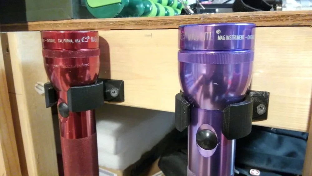 2 Pack Maglite D Cell Flashlight Wall Mount Holder