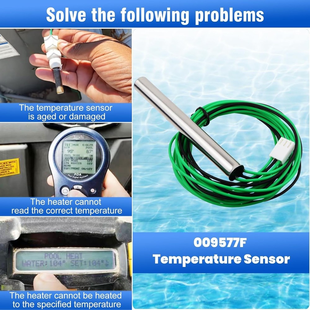 Pool Temperature Sensor Lid Units Replacement for Heater Spa, Compatible with...