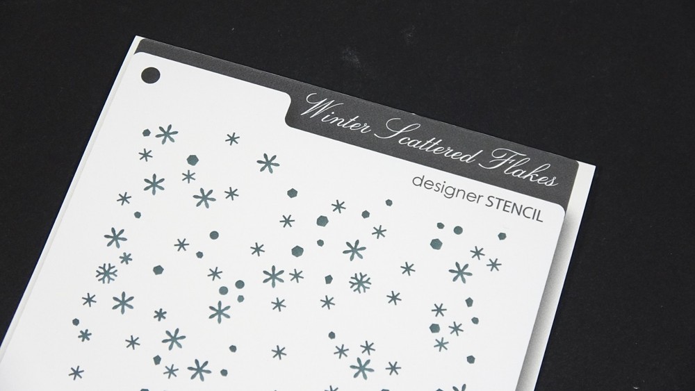 2016 Memory Box Designer Stencil Scattered Flakes 88612