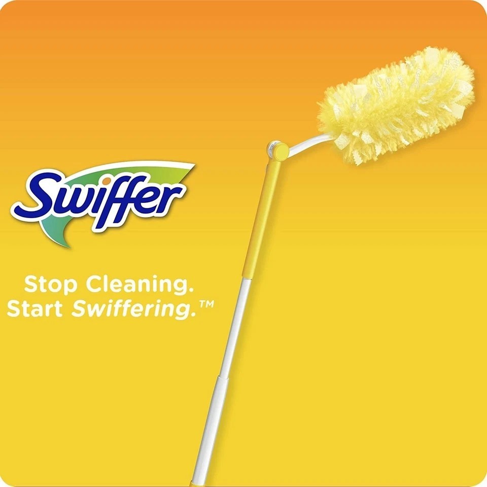 Swiffer 360 Dusters Extendable Handle Starter Kit, 3 Count Duster Refill