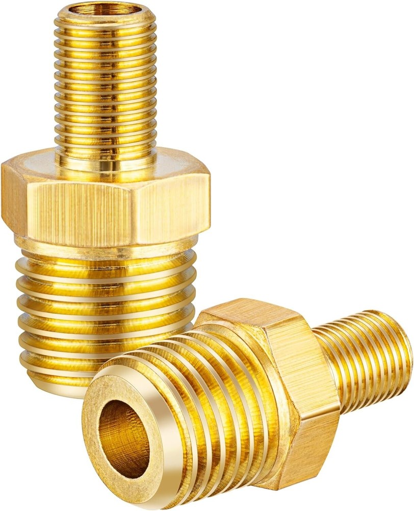 Compact Brass Tire Chuck Adapter for Easy Air Tool Connection - Portable Design