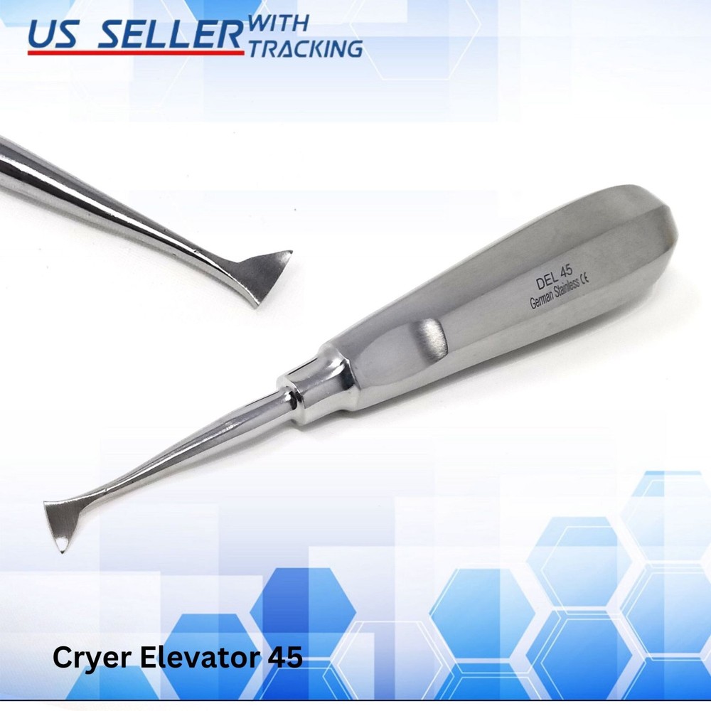Cryer Root Elevator#45 Right Angle Tip Tooth Extraction Dental Instrument German