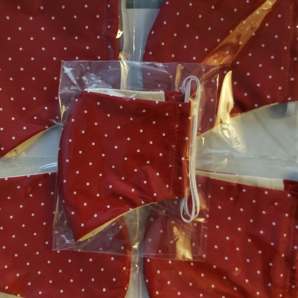 Handmade face mask washable and reusable with filter pocket