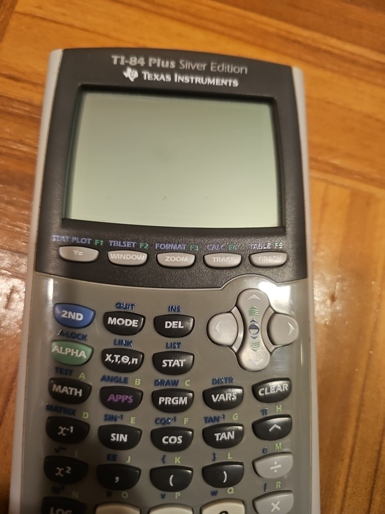 Texas Instruments TI-84 Plus Silver Edition Graphing Calculator - Tested Works