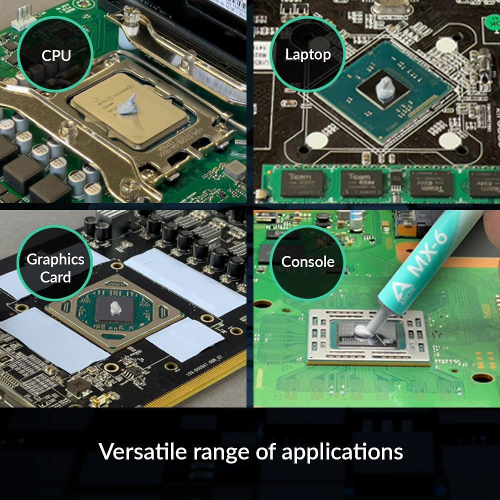 MX-6 (4 G, Incl. 6 MX Cleaner) - Ultimate Performance Thermal Paste for CPU, Con