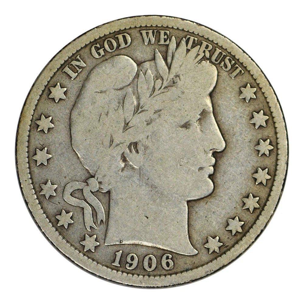 1906 Barber Half Dollar Fine Condition