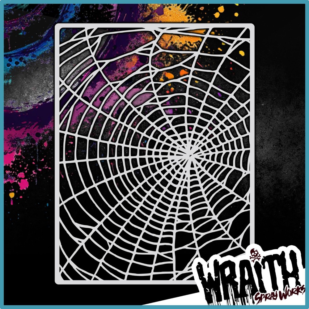 Spiderweb #1 - Reusable Airbrush Stencil Template