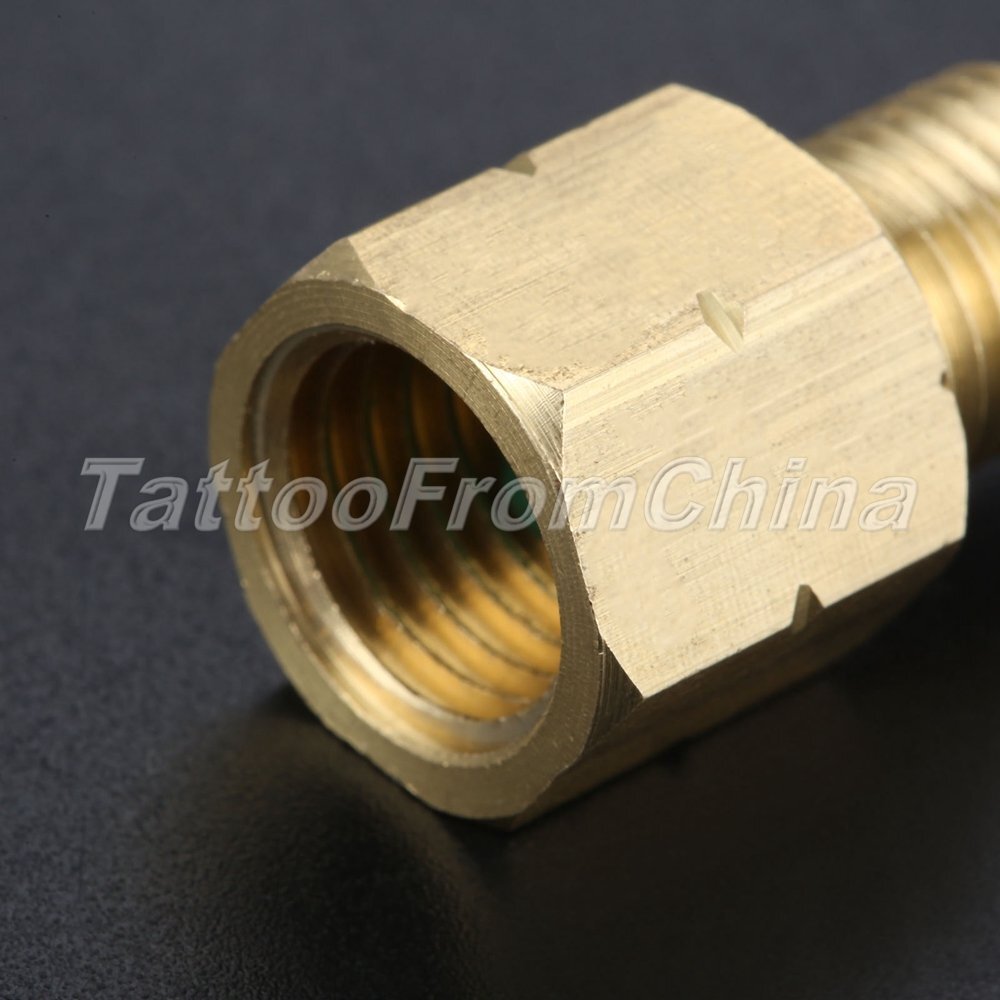 Solid Brass c/w Removable Valves Core R1234YF Vacuum Pump Adapter 1/2 ACME