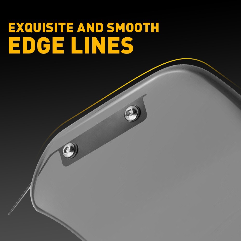 Universal Headlight Motorcycle Windshield Windscreen For 5"-7'' Headlight Smoked