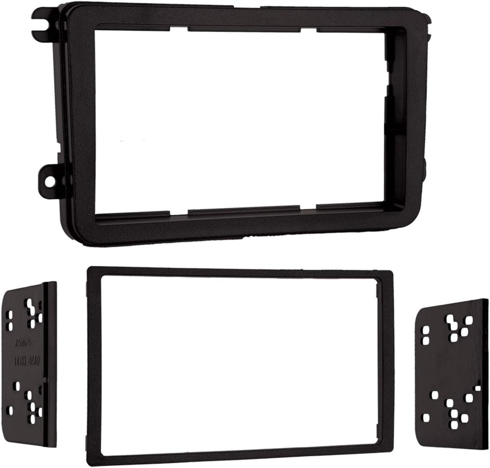 DIN Metra Electronics95 Double Mount Kit 2005Up VolkswagenMatte black