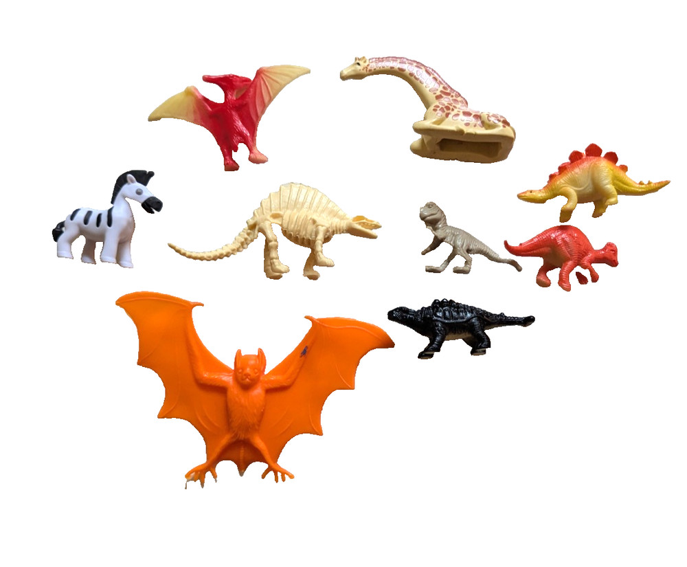 Dinosaur Animals Plastic Bat  Qty 9