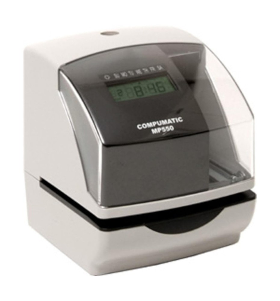 COMPUMATIC MP550 Electronic Time Clock and Date Stamp, Durable Heavy Duty Con...