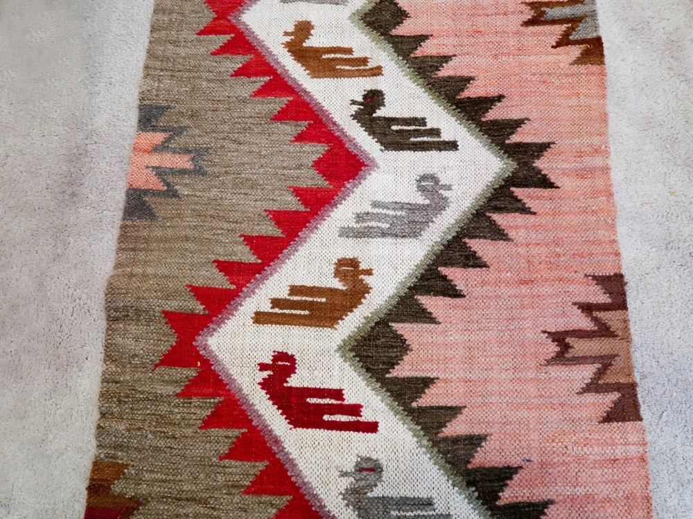 Peruvian Art Rug / Blanket 57" x 22"
