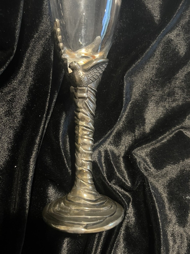 International Silver 9” Silver Plate Champagne Flute