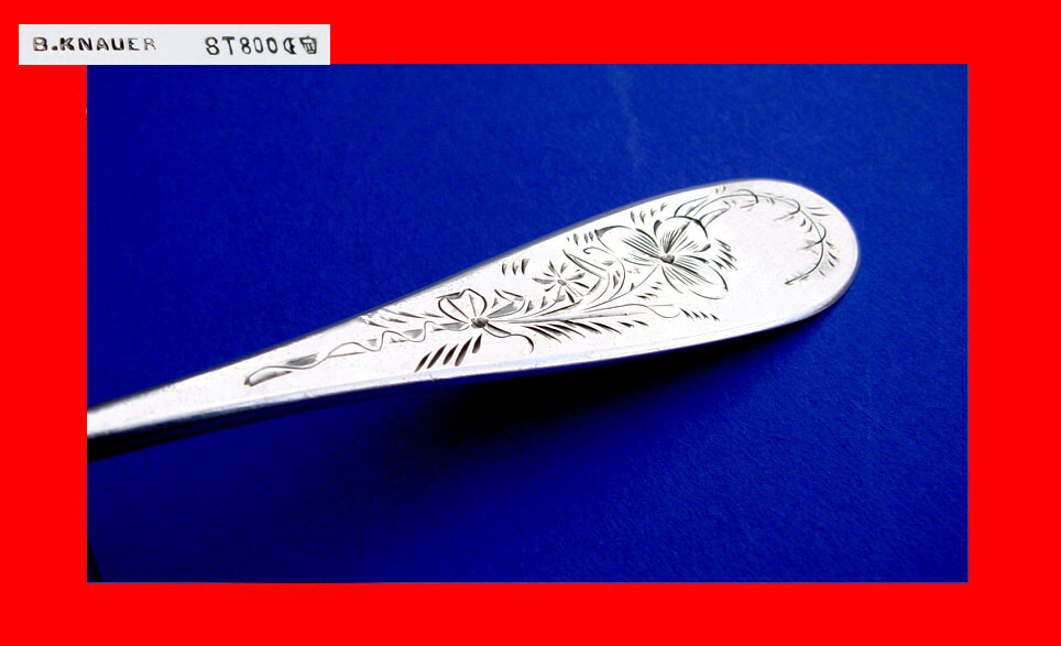 Beautiful Serving Spoon, B. KNAUER, 800 Silver A482