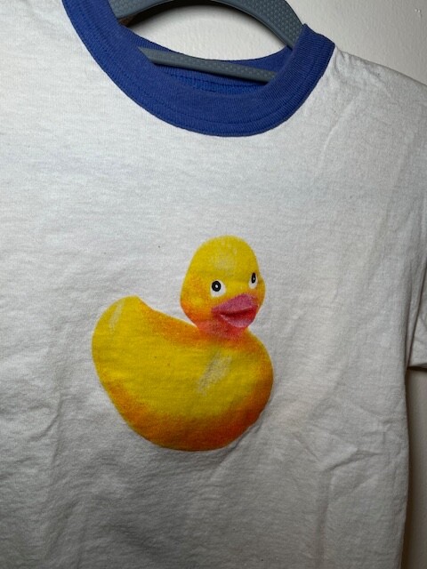 VIEW FROM THE TOP: Screen Worn Studio COA Rubber Duck ringer T shirt