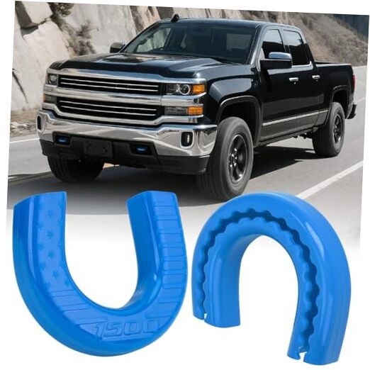Tow Hook Covers Compatible with Chevy Silverado 1500,Custom Front Blue