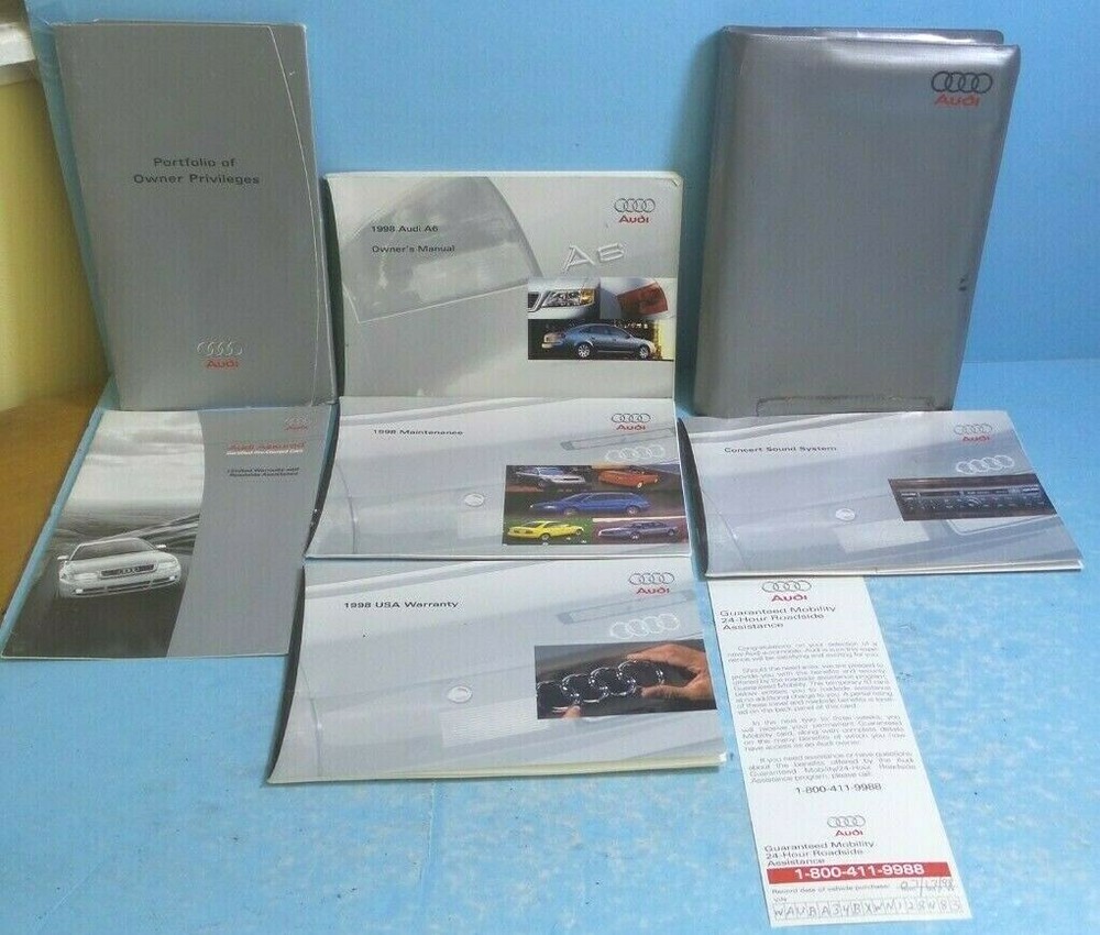98 1998 Audi A6 owners manual