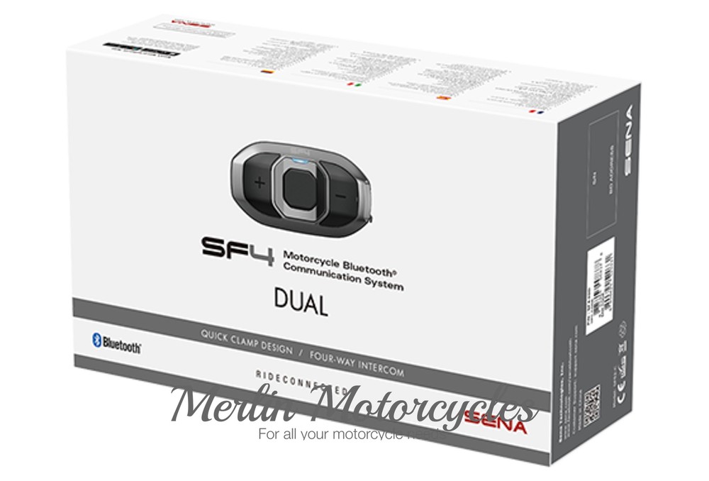 SENA SF4-02D MOTORCYCLE BLUETOOTH COMMUNICATION SYSTEM DUAL PACK NEXT DAY