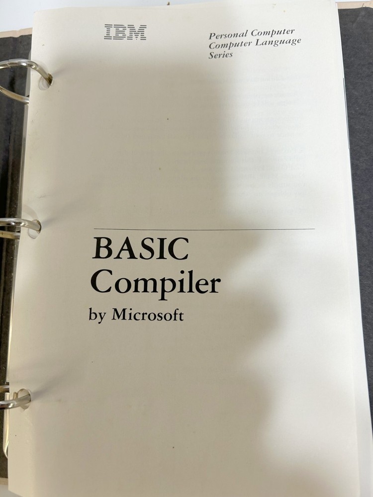 IBM Basic Compiler Vrs 1.0 Includes Software Ships Worldwide