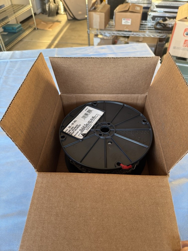 Sash Chain #35 Pre-Galvanized, Bright Galvanized 100FT Spool 106lbs Max Load