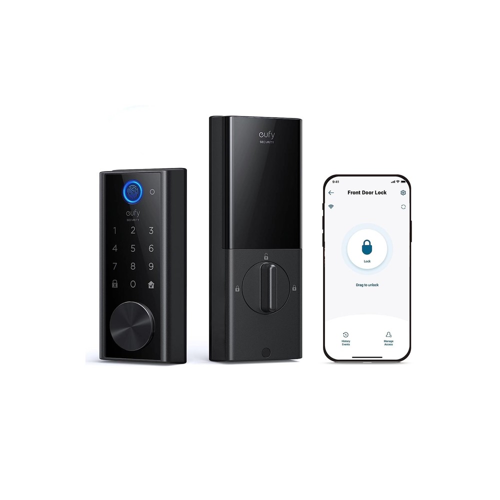 eufy Security Smart Lock S230, Keyless Fingerprint Lock for Front Door, Easy ...