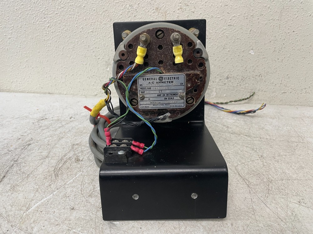 GE A-C Amp Meter 14A205ARI Panel Mount U.S. Navy Tarawa Class