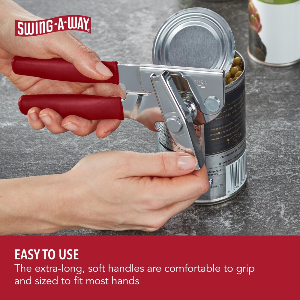 Swing-A-Way Portable Can Opener - Red