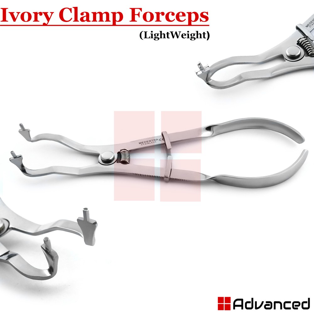 Rubber Dam Plier Ivory Light Clamp Forceps Endodontic Restorative Instruments CE