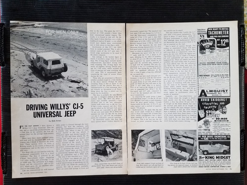 Vintage 1960 Studebaker Lark Convertible  - 4 Page Article