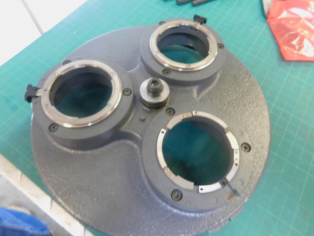 Nikon V-12 Optical Comparator 3 Position Lens Turret