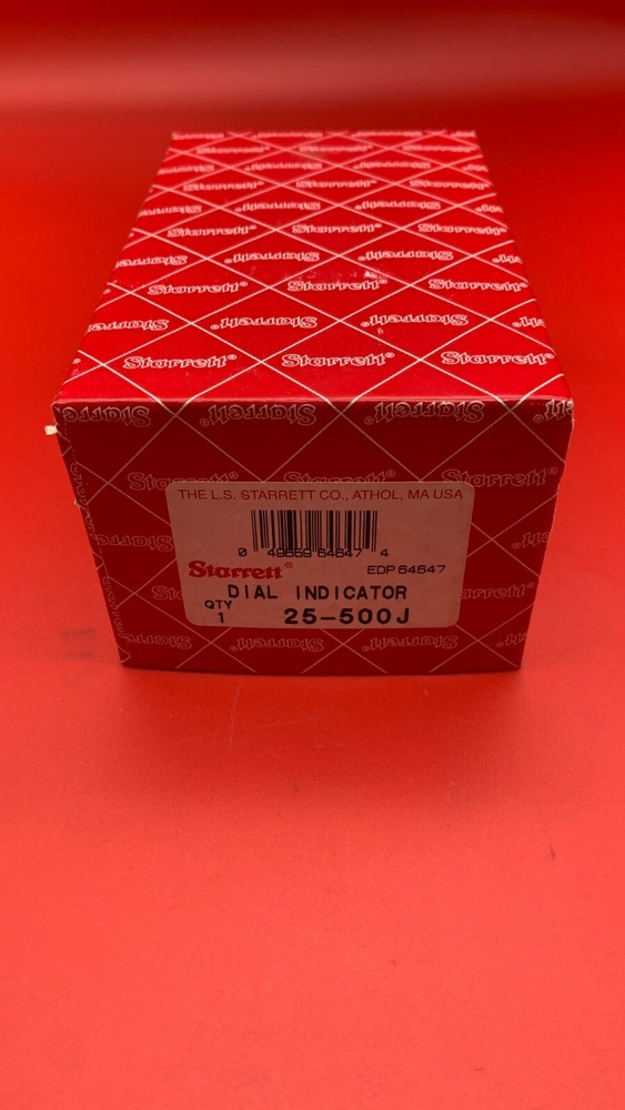 Starrett 25-500J Dial Indicator 0-.500" range RARE ITEM