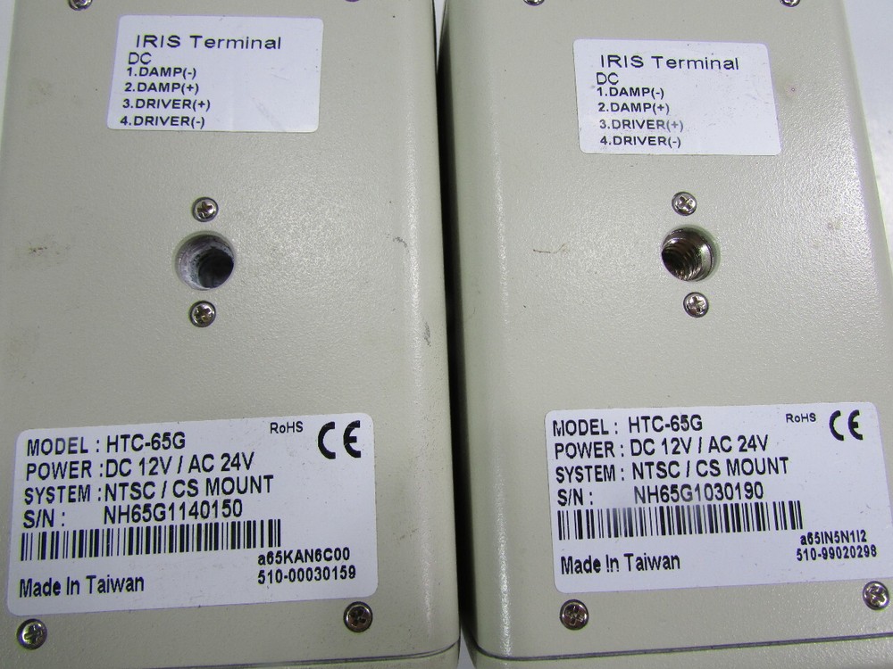 LOT OF (2) CCD CAMERA IRIS TERMINAL HTC-65B